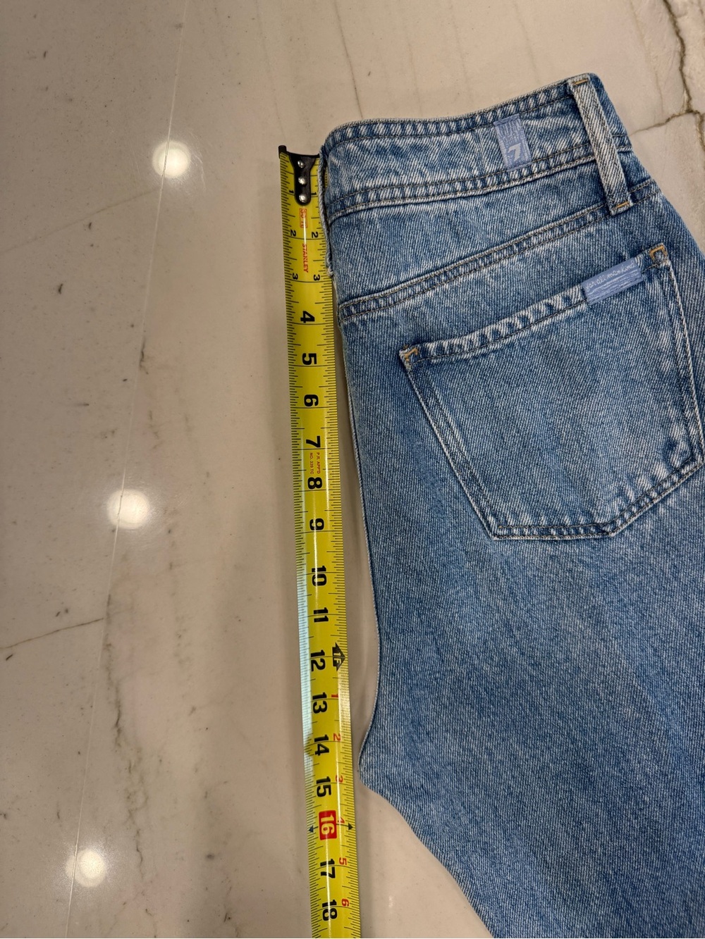 7 For All Mankind Light Blue Modern Dojo Trouser Jeans - Picture 7 of 9